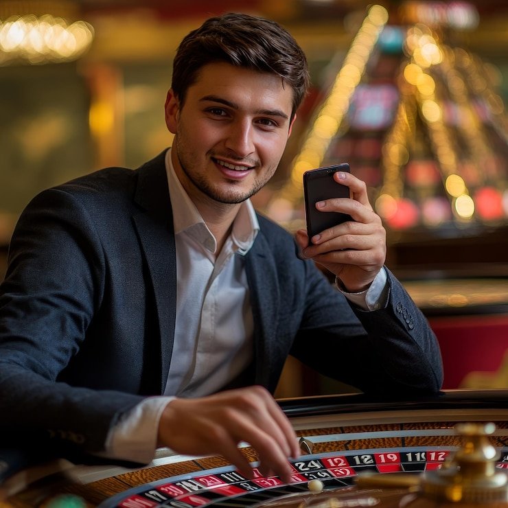 Live dealer studio with multiple camera angles on grandslot